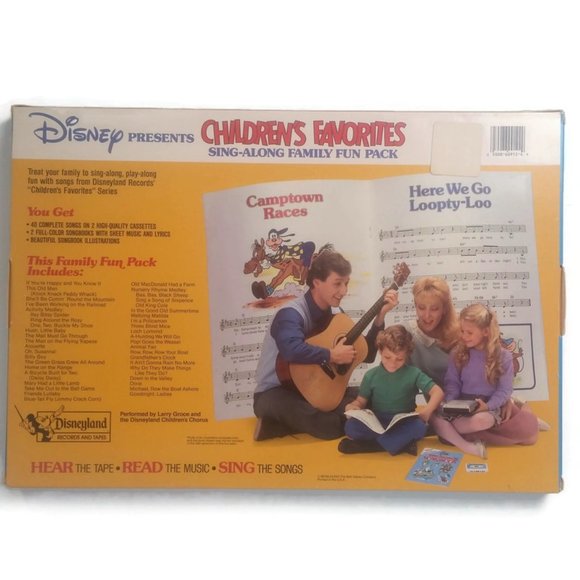 Disney’s Read Along Cassettes & Books Sing Along Songs Family Fun Pack #1 Vtg - Picture 3 of 8